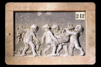 Rudolf Emanuel Ritter von Weyr, Putti mit einer Vase spielend - Entwurf für einen Amorettenreig…