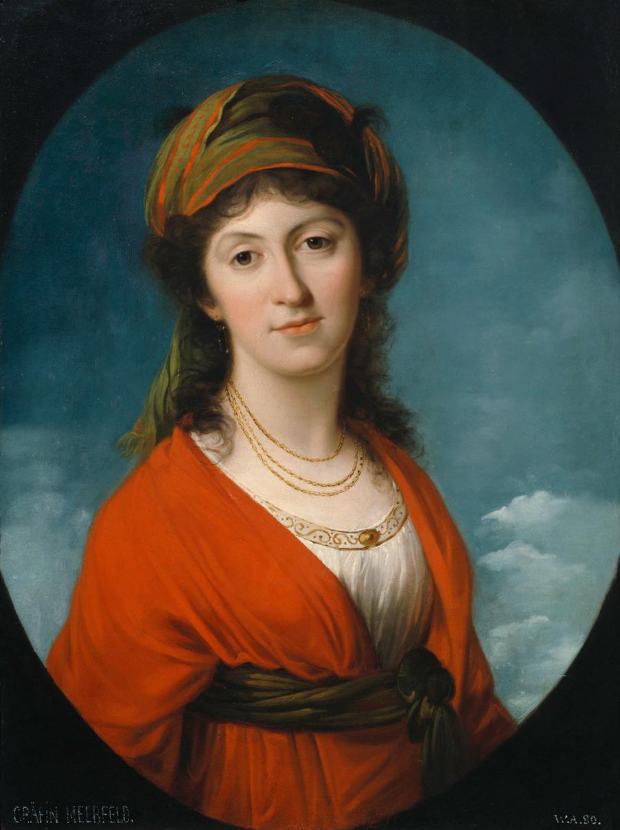 Angelika Kauffmann, Marie Therese Gräfin Meerfeld, geb. Gräfin Dietrichstein, um 1790, Öl auf L…