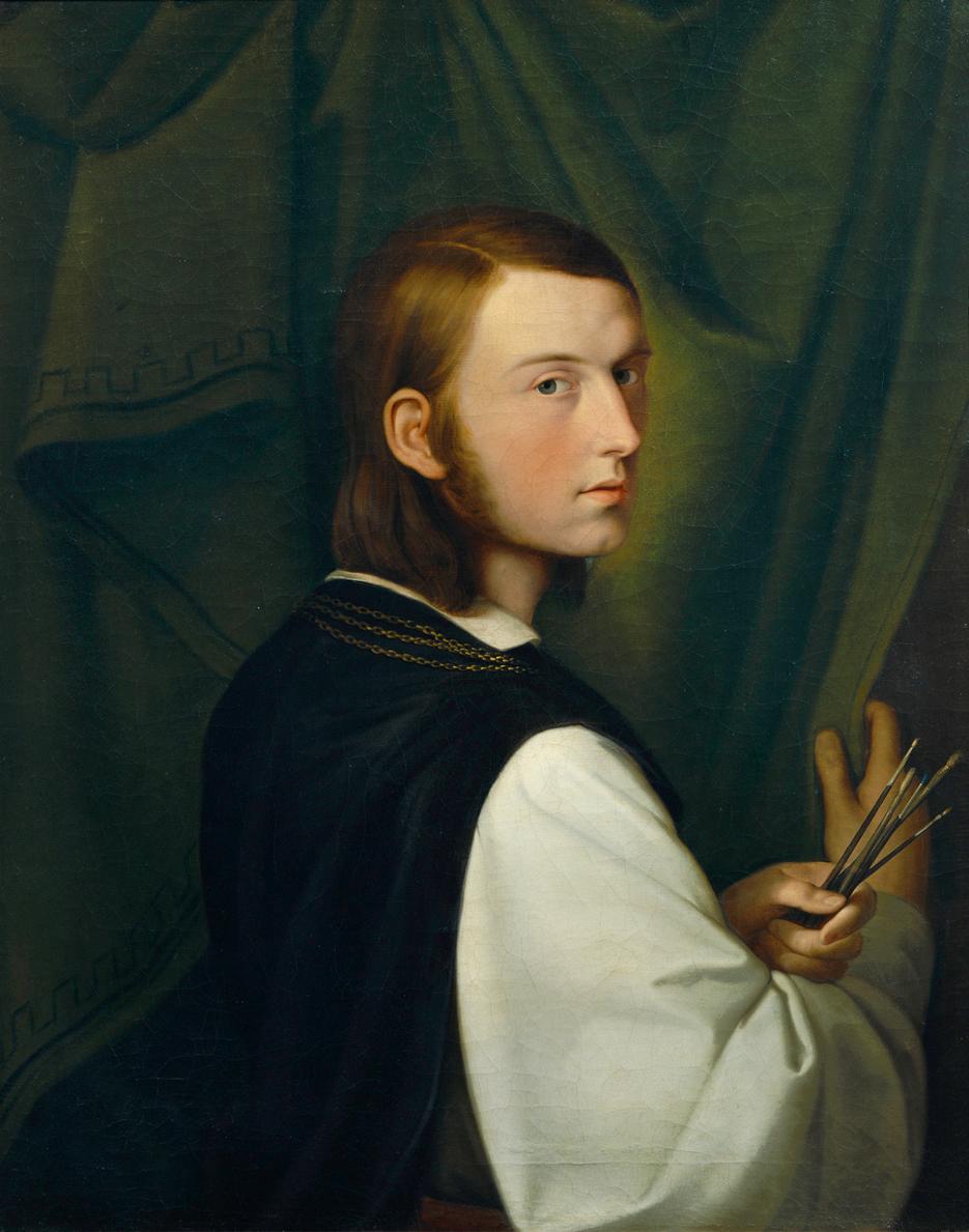 Johann Evangelist Scheffer von Leonhardshoff, Selbstporträt, 1820, Öl auf Leinwand, 79 x 63 cm,…