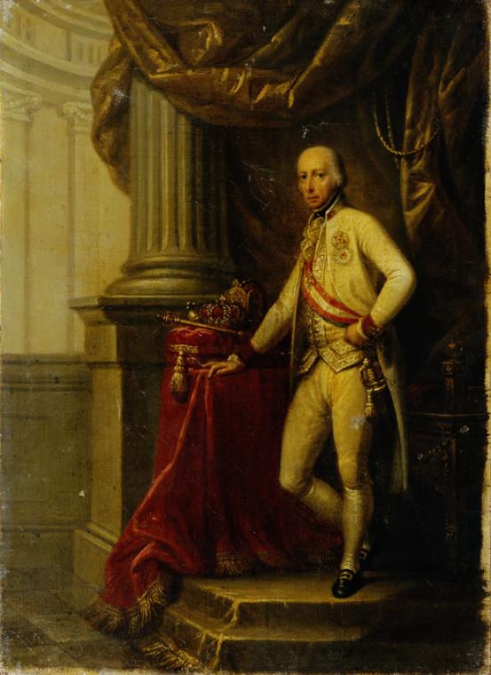 Johann Niedermann, Kaiser Franz I. (II.) von Österreich (1768–1835), 1810, Öl auf Leinwand, 31 …