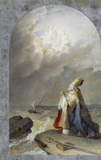 Johann Peter Krafft, Der Heilige Spyridon, 1830/1840, Öl auf Leinwand, 28,5 x 17,6 cm, Belveder…