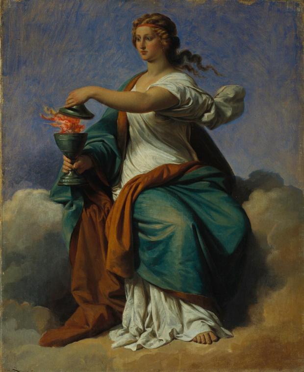 Karl von Blaas, Allegorie der Selbstbeherrschung (Mäßigung), 1859, Öl auf Leinwand, 80 x 65,5 c…