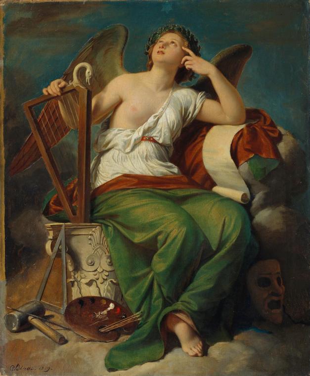 Karl von Blaas, Allegorie der Kunst, 1859, Öl auf Leinwand, 80 x 65,5 cm, Belvedere, Wien, Inv.…