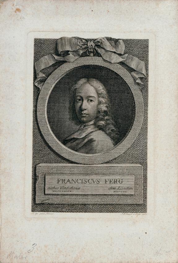 Johann Friedrich Bause, Franz de Paula Ferg, 1767, Kupferstich auf Papier, 15,7 x 11 cm, Belved…