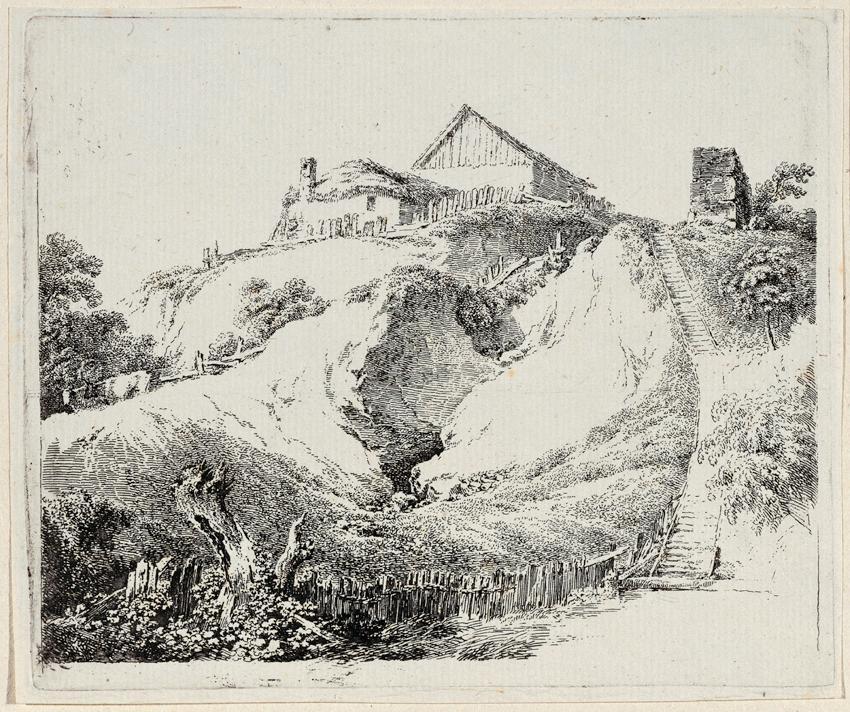 Martin von Molitor, Landschaft, Radierung, Belvedere, Wien, Inv.-Nr. 7180c/2