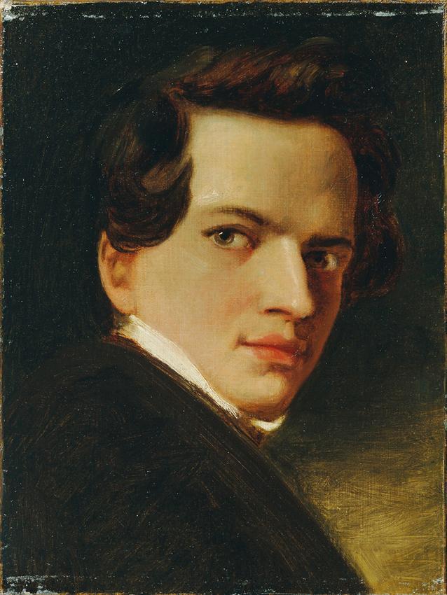 Joseph Hasslwander, Jugendbildnis Friedrich Hasslwander (1840–1914), Öl auf Leinwand, 40 x 30,3…