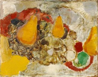 Fritz Fröhlich, Stillleben mit Birnen, 1950, Öl auf Hartfaser, 37,5 x 48,2 cm, Belvedere, Wien,…