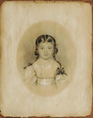 Gabriel Decker, Pauline Zaillner, 1839, Bleistift auf Papier, 26,2 × 21 cm, Belvedere, Wien, In…