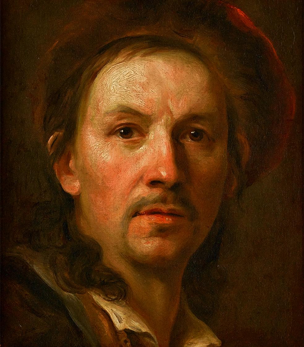 Johann Kupetzky, Selbstbildnis (Studie zum großen Selbstbildnis an der Staffelei von 1709), um …