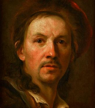 Johann Kupetzky, Selbstbildnis (Studie zum großen Selbstbildnis an der Staffelei von 1709), um …