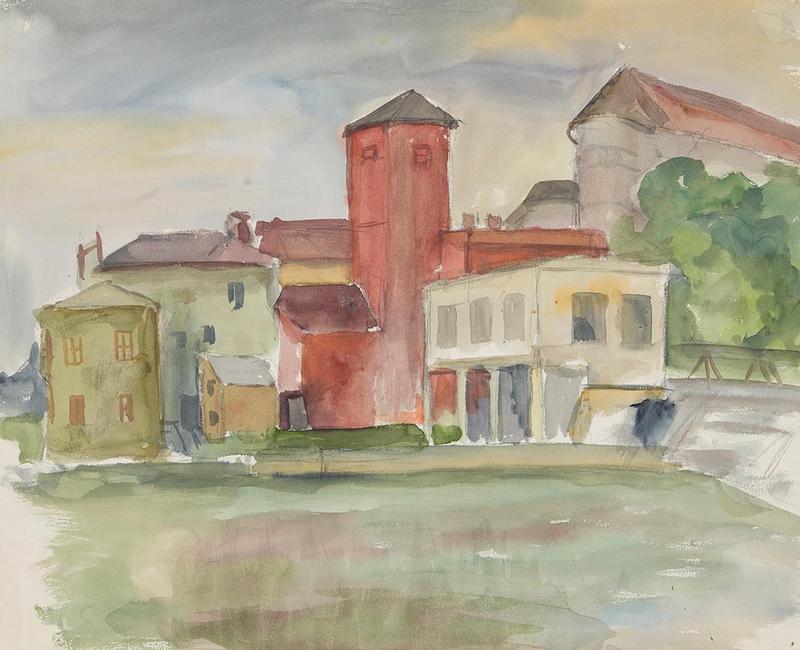 Anny Dollschein, Steyr, 1944, Aquarell, 40 × 49 cm, Belvedere, Wien, Inv.-Nr. 11046/2