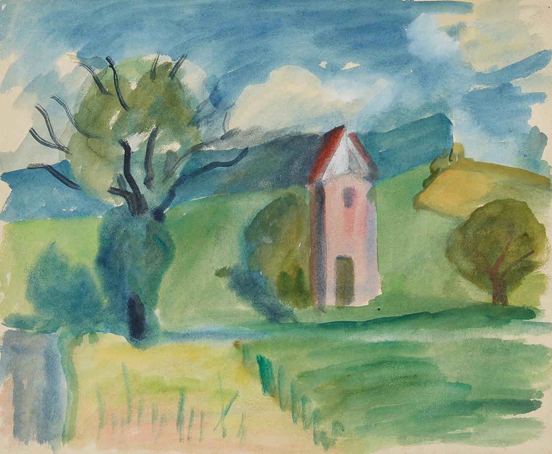 Anny Dollschein, Maria Grün, 1935–1938, Aquarell, 40 × 48,5 cm, Belvedere, Wien, Inv.-Nr. 11046…