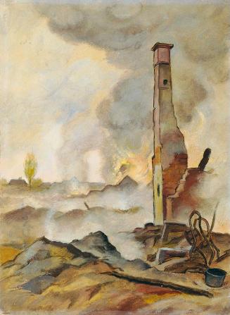 Fritz-Rocca-Humpoletz, Polenfeldzug, 1939, Öl auf Karton, 47 x 36 cm, Belvedere, Wien, Inv.-Nr.…