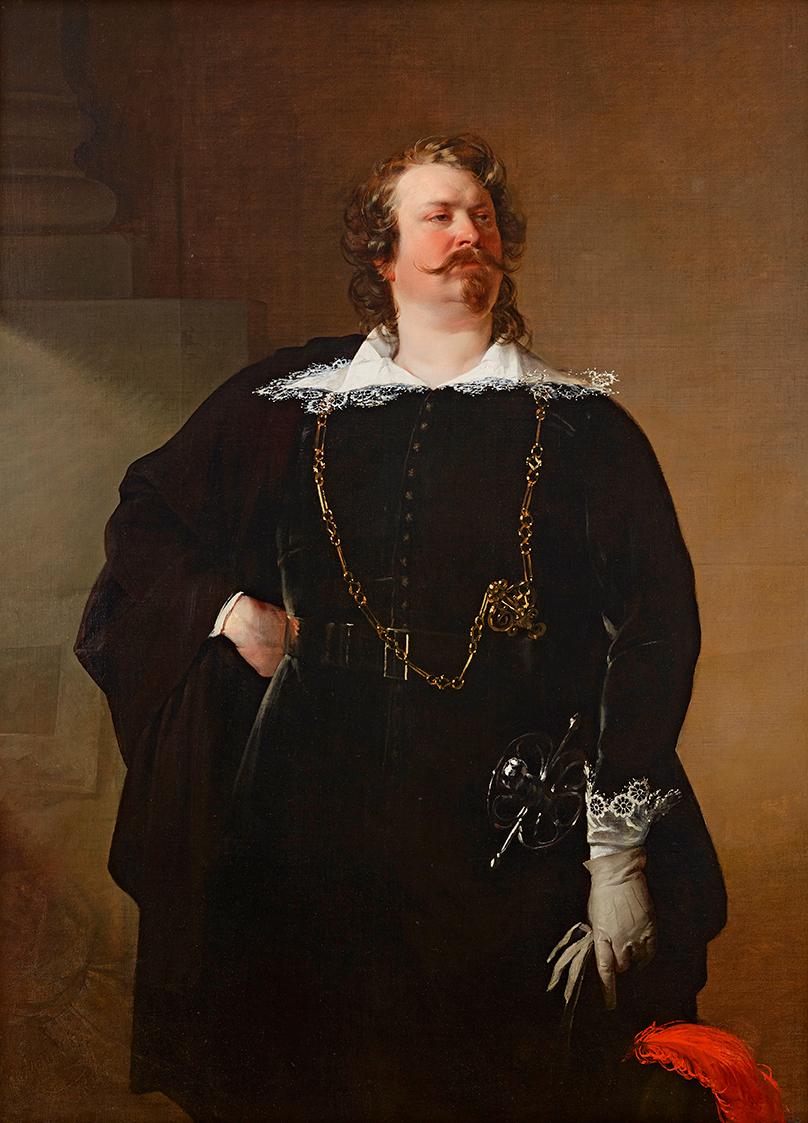 Friedrich von Amerling, Flamänder Bürgermeister (Porträt eines Baron Pfuel?), 1836, Öl auf Lein…