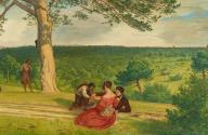 Ludwig Ferdinand Schnorr von Carolsfeld, Die breite Föhre nächst der Brühl bei Mödling, 1838, Ö…