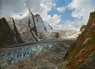 Thomas Ender, Der Großglockner mit der Pasterze, 1832, Öl auf Leinwand, 39 x 54 cm, Belvedere, …
