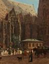 Rudolf von Alt, Der Stephansdom in Wien, 1832, Öl auf Leinwand, 46 x 57,5 cm, Belvedere, Wien,  ...