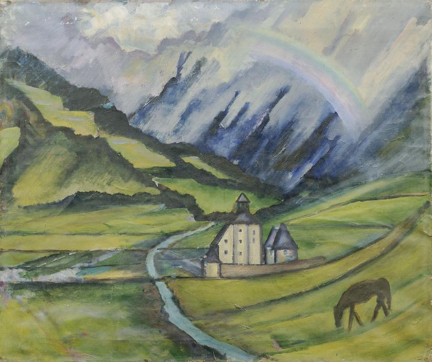 Marianne Seeland, Motiv aus Münichau, Öl auf Leinwand, 80 x 95 cm, Belvedere, Wien, Inv.-Nr. 39…