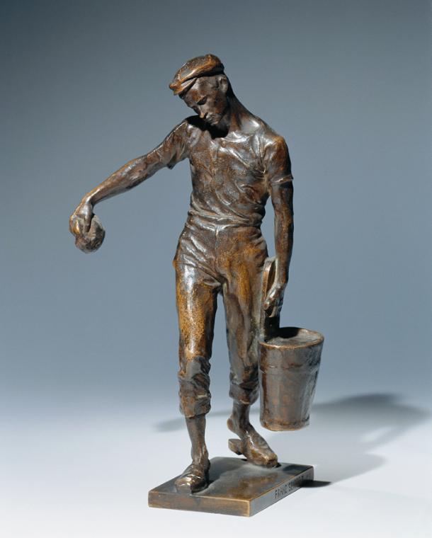 Franz Seifert, Wasserer, 1909, Bronze, patiniert, H: 24 cm, Belvedere, Wien, Inv.-Nr. 1171