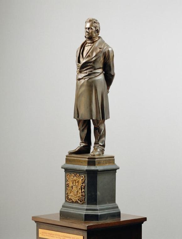 Anton Dominik Ritter von Fernkorn, Statuette des Wiener Bankiers Georg Simon Freiherr von Sina …