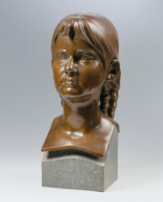 Wilhelm Gösser, Adelheid Gräfin Lanckoronska, um 1909, Bronze auf Marmorsockel, H: 32 cm, Belve…