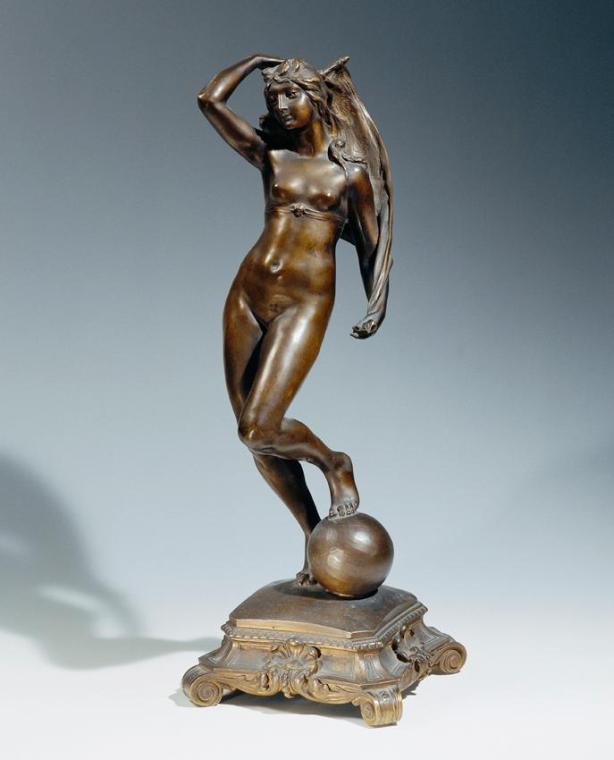 Stefan Schwartz, Allegorie des Glückes, um 1892/1893, Bronze, H: 41 cm, Belvedere, Wien, Inv.-N…