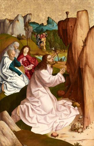 Rueland Frueauf d. Ä., Christus am Ölberg, um 1490/1491, Malerei auf Fichtenholz, 209,6 × 134 c…