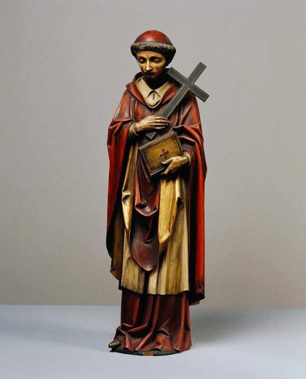 Josef Bachlechner, Hl. Franz Xaver, 1905-1907, Holz, gefasst, H: 74 cm, Belvedere, Wien, Inv.-N…