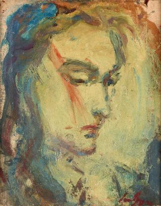 Jean [Hans] Egger, Signe Wallin, um 1930, Öl auf Leinwand, 41 × 33 cm, Belvedere, Wien, Inv.-Nr…
