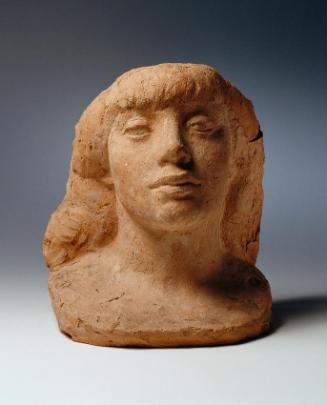 Toni von Stadler jun., Maske der Frau des Künstlers, undatiert, Terrakotta, H: 30 cm, Belvedere…