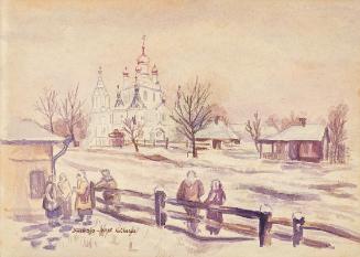 Kurt Regschek, Dinskaja, 1942, Aquarell auf Papier, 17 × 23,6 cm, Belvedere, Wien, Inv.-Nr. 115…