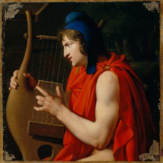 Johann Peter Krafft, Orpheus am Grabe der Eurydike, 1805, Öl auf Leinwand auf Karton, D: 46 cm,…