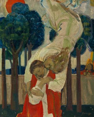 Rudolf Hermann Eisenmenger, Verkündigung, 1970, Öl auf Leinwand, 100 x 80 cm, Belvedere, Wien, …
