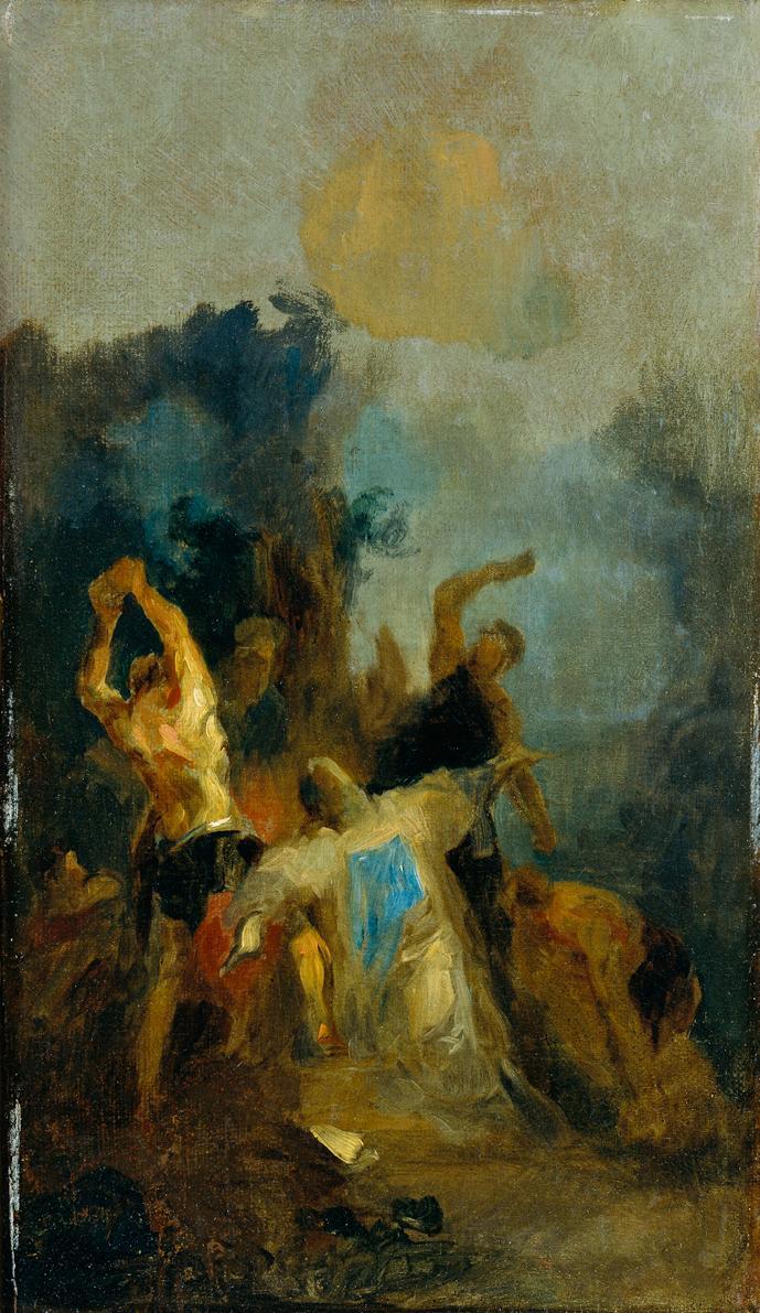 Franz Anton Maulbertsch, Die Steinigung des heiligen Stephanus (Eigenhändige Notiz nach dem Sei…