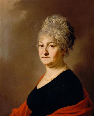 Unbekannter Künstler, Umkreis Johann Baptist Lampi der Ältere, Brustbild Baronin Schlassnig, ge…