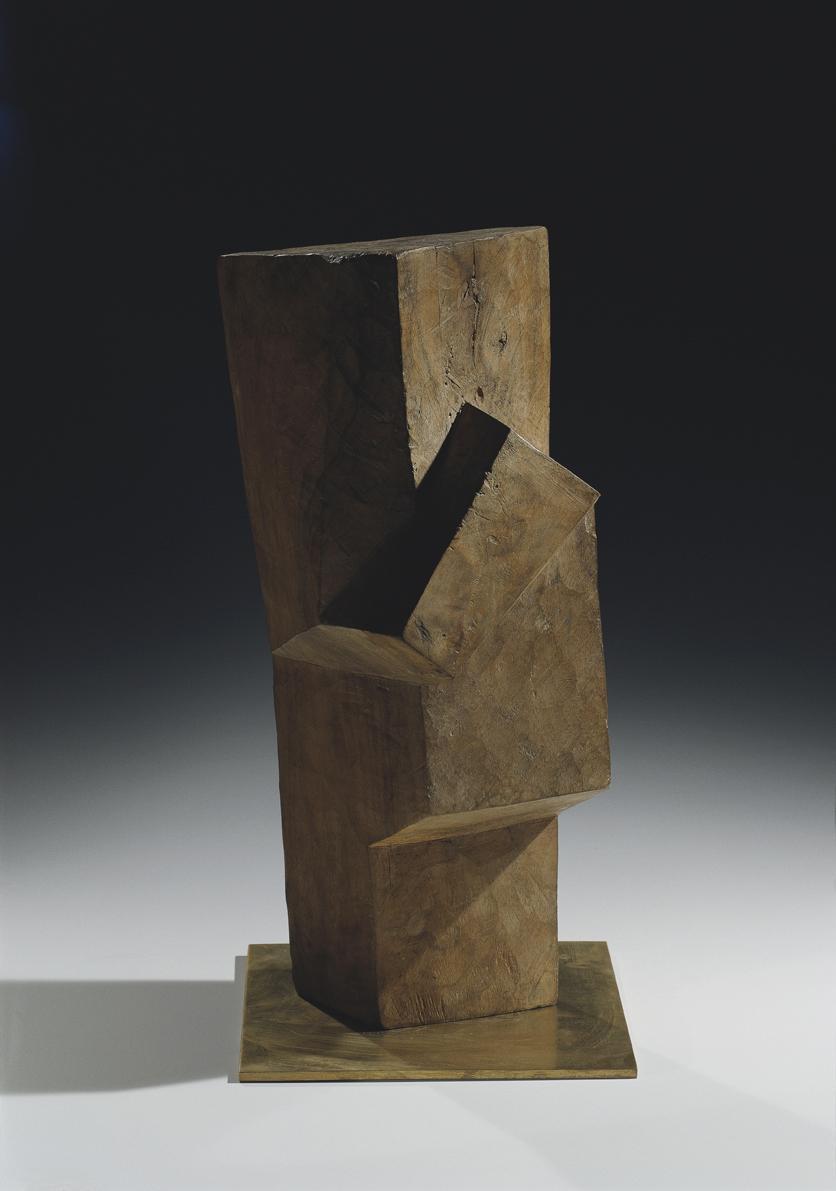 Josef Pillhofer, Kopf, 1963, Nussholz auf Messingplinthe, H: 42 cm, Belvedere, Wien, Inv.-Nr. 9 ...