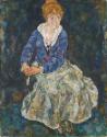 Egon Schiele, Bildnis der Frau des Künstlers, Edith Schiele, 1918, Öl auf Leinwand, 139,8 x 109…