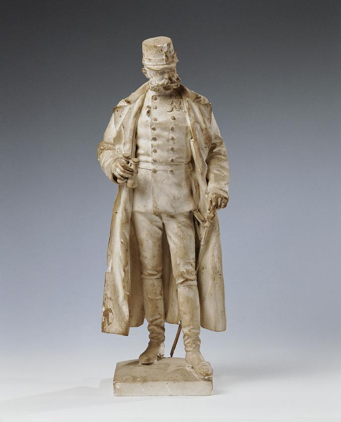 Edmund Hofmann von Aspernburg, Kaiser Franz Joseph I., 1889, Gips, H: 38,5 cm, Belvedere, Wien,…