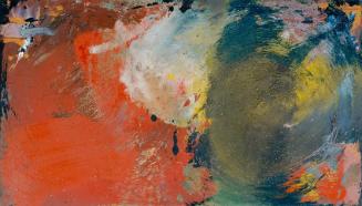Alexander Rutsch, Bewegte Farbräume, undatiert, Öl auf Hartfaserplatte, 48 x 85 cm, Artothek de…