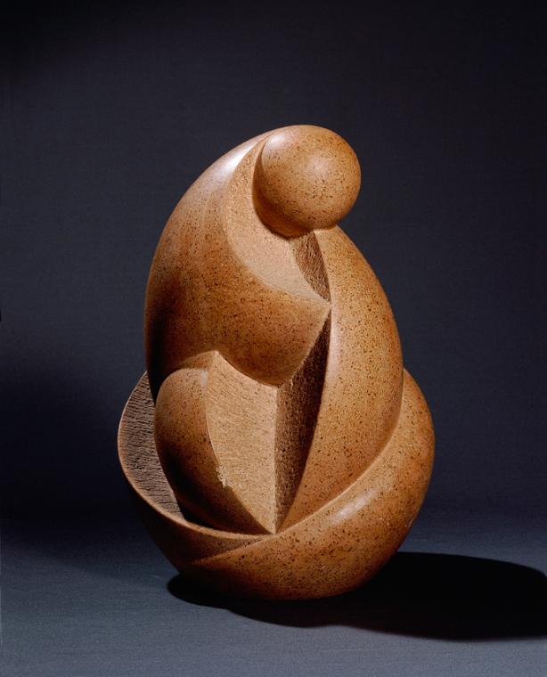 Georg Zauner, Knospe, 1972, Kunststein, Artothek des Bundes, Dauerleihgabe im Belvedere, Wien, …