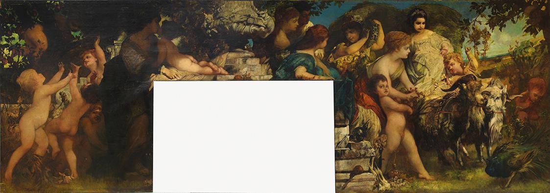 Hans Makart, Landwirtschaft, 1871, Öl auf Leinwand, 190 x 538 cm, Dauerleihgabe aus Privatbesit ...