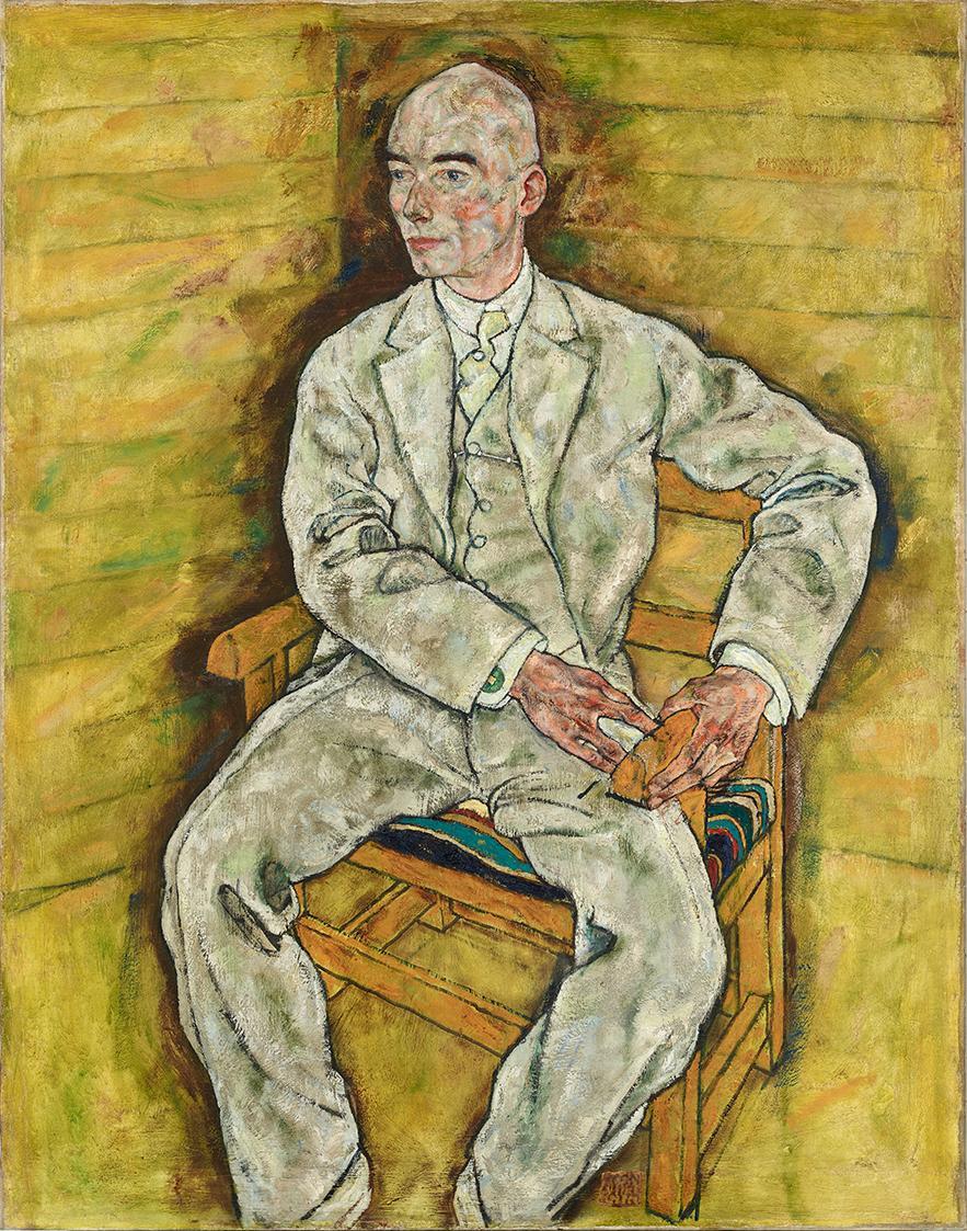 Egon Schiele, Victor Ritter von Bauer, 1918, Öl auf Leinwand, 140,6 x 109,8 cm, Belvedere, Wien…
