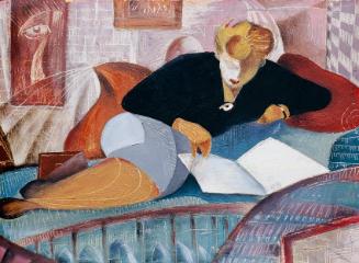 Arminio Rothstein, Frau mit schwarzem Pullover, 1950, Öl auf Karton, 36 x 49 cm, Belvedere, Wie…