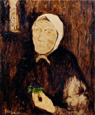Franz Secky, Die Veilchenverkäuferin, 1927, Öl auf Leinwand, 62 x 52 cm, Belvedere, Wien, Inv.-…