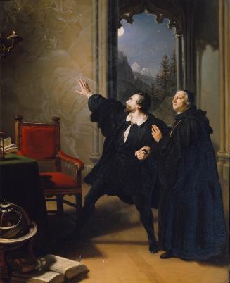 Johann Peter Krafft, Manfreds Sterbestunde, 1825, Öl auf Holz, 56,5 x 45,5 cm, Belvedere, Wien,…