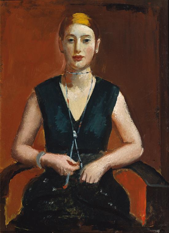 Josef Dobrowsky, Damenbildnis, 1928, Öl auf Leinwand, 103 x 75 cm, Belvedere, Wien, Inv.-Nr. 28…
