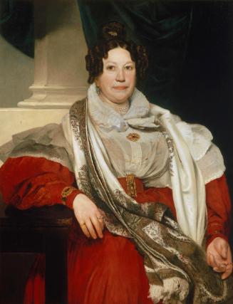 Johann Baptist Reiter, Die Gastwirtin Barbara Meyer, 1836, Öl auf Leinwand, 110 x 85 cm, Belved…