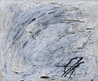 Georg Chaimowicz, Porträt einer Masse, 1985, Öl, Lack, Bleistift auf Leinwand, 50 x 61 cm, Belv ...