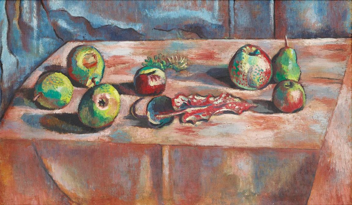 Alfred Wickenburg, Apfelstillleben, 1932, Öl auf Leinwand, 62,5 x 104,5 cm, Belvedere, Wien, In…