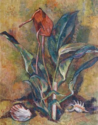 Alfred Wickenburg, Stillleben mit Anthurium, 1942, Öl auf Leinwand, 82,5 x 65,5 cm, Belvedere,  ...